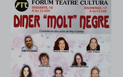 El Fòrum pel Teatre i la Cultura assaja la seva obra “Diner molt negre”