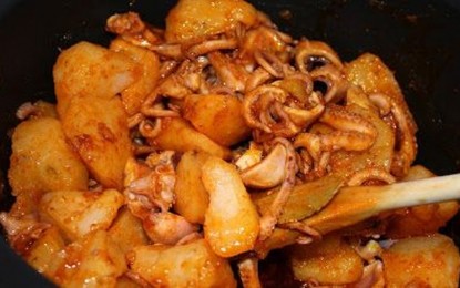 Fogons i davantals: cassola de pop amb patates