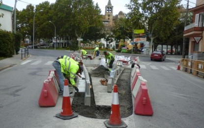 El reacondicionament de la rotonda de la plaça de la concòrdia s’acabarà amb la construcció d’una illeta per als vianants