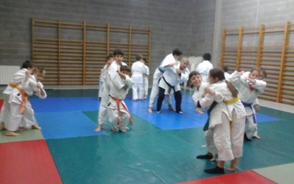 El Club Judo Tordera entrena al gimnàs del pavelló poliesportiu municipal de l’avinguda dels Països Catalans