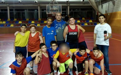 Entrenament del Mini Masculí del CBTordera amb el Show dels Esports