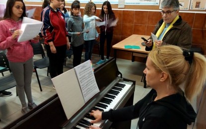 La coral de l’escola Brianxa prepara el concert de Nadal