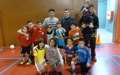 Entrenament del benjamí de l’Athletic Club Tordera Parc