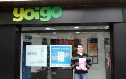 Tordera en directe vista la botiga de Yoigo