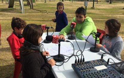 L’escola d’Hortsavinyà retransmet la Diada de l’Esport des del parc Prudenci Bertrana