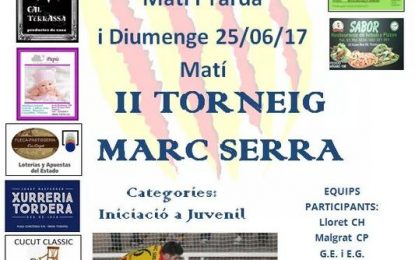 Aquest cap de setmana el CPTordera organitza el segon Torneig Marc Serra