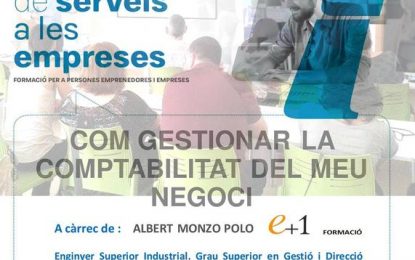 S’organitza una xerrada sobre com gestionar la comptabilitat del negoci
