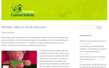 “Cuidant infants”, la web pediàtrica de la Corporació de Salut del Maresme i la Selva, revalida el segell de web mèdica