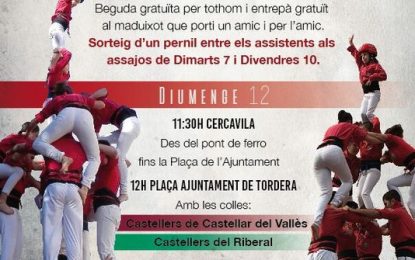 Els Castellers de l’Alt Maresme celebren aquest diumenge a Tordera la IV. Diada dels Maduixots