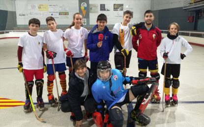 El Show dels Esports entrena amb l’Aleví C del Club Patí Tordera