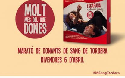 Tordera acull avui la Marató de Sang al poliesportiu municipal