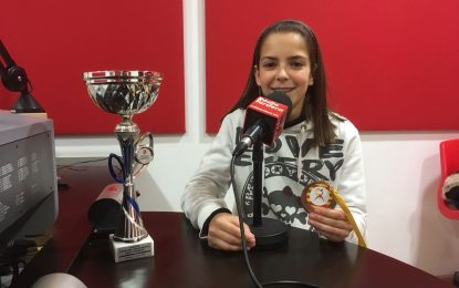 La torderenca Irune Fallas visita el Show dels Esports per compartir el seu títol català de judo i començar a preparar la seva participació al campionat d’Espanya