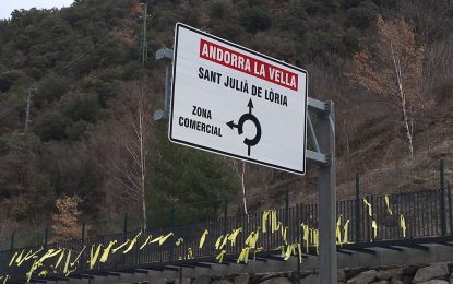 La Laura explica que el CDR d’Andorra va omplir el principat de llaços grocs durant la setmana santa