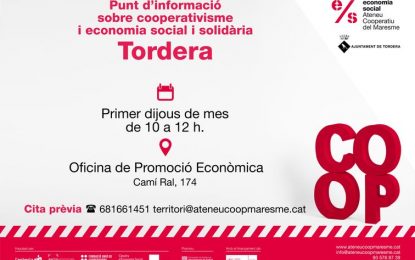 L’Ateneu Cooperatiu del Maresme arriba avui a Tordera