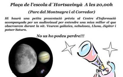 El CASTOR ja suma més de 17 activitats aquest any entre plantades de telescopis, xerrades i tallers