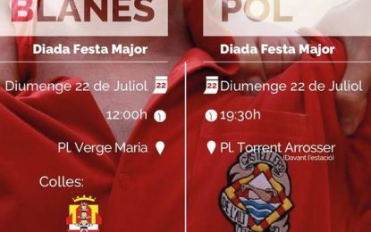 L’Amunt Maduixots ens avança el calendari de festes majors a les que participaran aquest estiu començant per la de Blanes