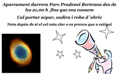 El Cercle Astronòmic de Tordera prepara una plantada de telescopis oberta a tothom