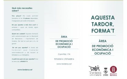 Promoció Econòmica i Ocupació fomenten la formació de cara a la tardor
