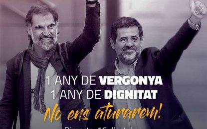 ANC Tordera fa una crida a la ciutadania a participar a les concentracions previstes avui en l’aniversari de l’empresonament dels Jordis