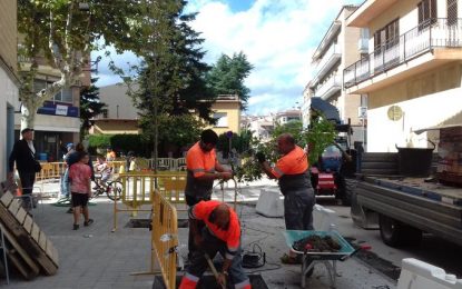 Les obres del Camí Ral, a l’alçada del carrer Amadeu Vives, encaren la recta final