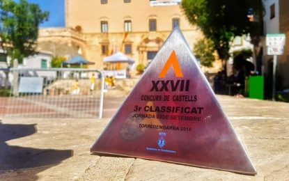 El 2d7 que van aixecar els Maduixots els va valer la 3a posició al concurs de castells de Torredembarra