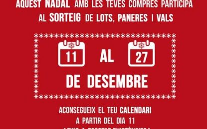 L’Associació de Comerciants de Tordera Centre sorteja paneres, lots i regala calendaris fins esgotar existències