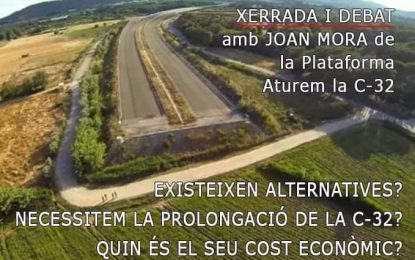 La prolongació de l’autopista del Maresme a debat aquesta tarda a la biblioteca