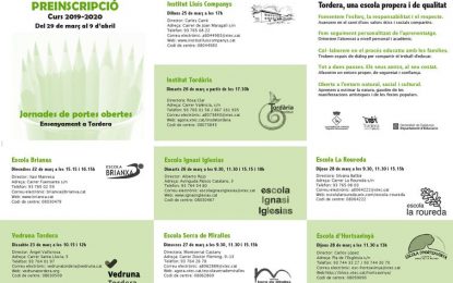 Les escoles de Tordera organitzen jornades de portes obertes