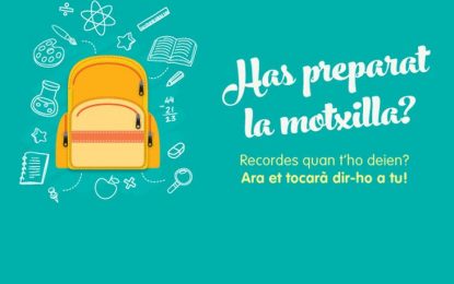 Comença la preinscripció escolar per al curs 2019-2020