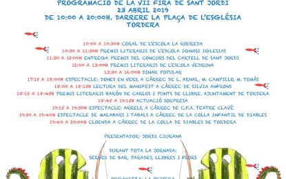 Tordera en directe ens avança la programació de la fira de Sant Jordi de La Peixera