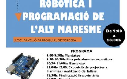 Aquest divendres Tordera acull la VI Jornada de Robòtica i Programació de l’Alt Maresme