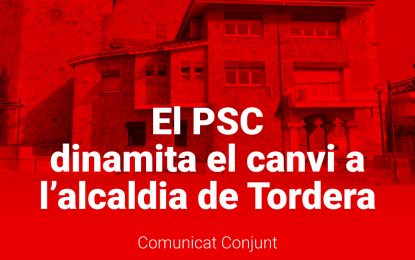 Es trenca la negociació per formar un govern d’esquerres a Tordera