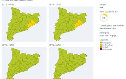 Protecció Civil activa en fase de prealerta un avís de fort vent a Tordera