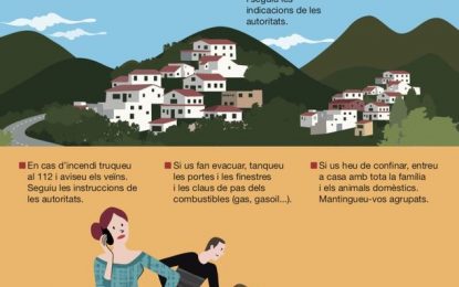 Risc extrem de foc al bosc. L’Ajuntament demana col·laboració ciutadana en cas de veure fum o foc i trucar al 112