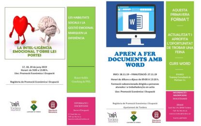 Promoció Econòmica obre dues formacions aquest Juny i Novembre