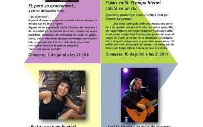 El pati de la biblioteca ja està a punt per acollir demà la primera nit del Festival Multipolar