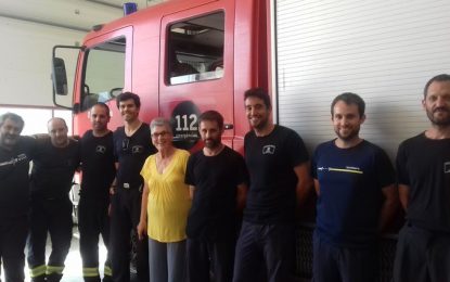 Els 13 bombers voluntaris que formen part del parc de Tordera necessiten ampliar la plantilla per poder cobrir tots els serveis