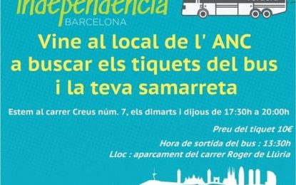 L’ANC Tordera fa una crida a participar en la manifestació de l’11 de Setembre a Barcelona