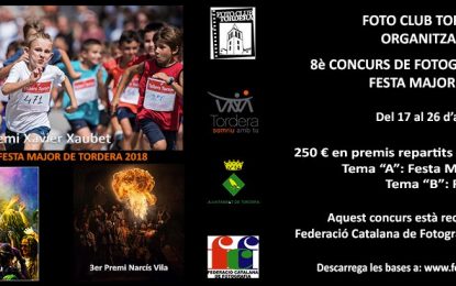 Obert el període d’entrega de fotografies del 8è Concurs de fotografia de la Festa Major 2019