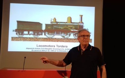 Tordera en directe va escoltar la conferència del Cercle d’Història sobre el tren a Tordera