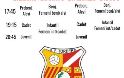 Avui es posen en marxa les categories bases del Club Futbol Tordera