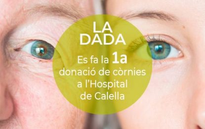 L’Hospital Sant Jaume de Calella registra la primera donació de còrnies