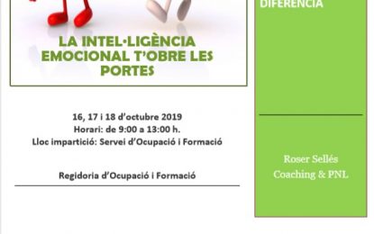 Aquesta setmana es fa el curs sobre “La intel·ligència emocional t’obre les portes”