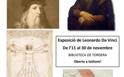 La biblioteca obre una exposició sobre Leonardo da Vinci