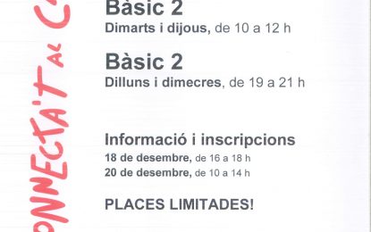 Ja et pots inscriure als nous cursos d’hivern de català a Tordera
