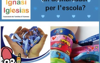 L’AFA de l’escola Ignasi Iglesias continua amb la venta de polseres per aconseguir un espai cardioprotegit