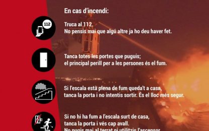 Bombers i Generalitat impulsen la campanya “Seguretat a la llar”