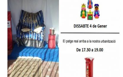 Visita del patge reial a la urbanització de Sant Daniel