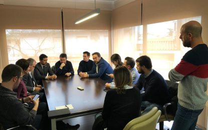 Reunió a Tordera entre el govern municipal, Damià Calvet i Pere Aragonès