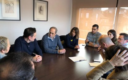 El president Torra i la consellera Budó visiten Tordera per conèixer les conseqüències del desbordament